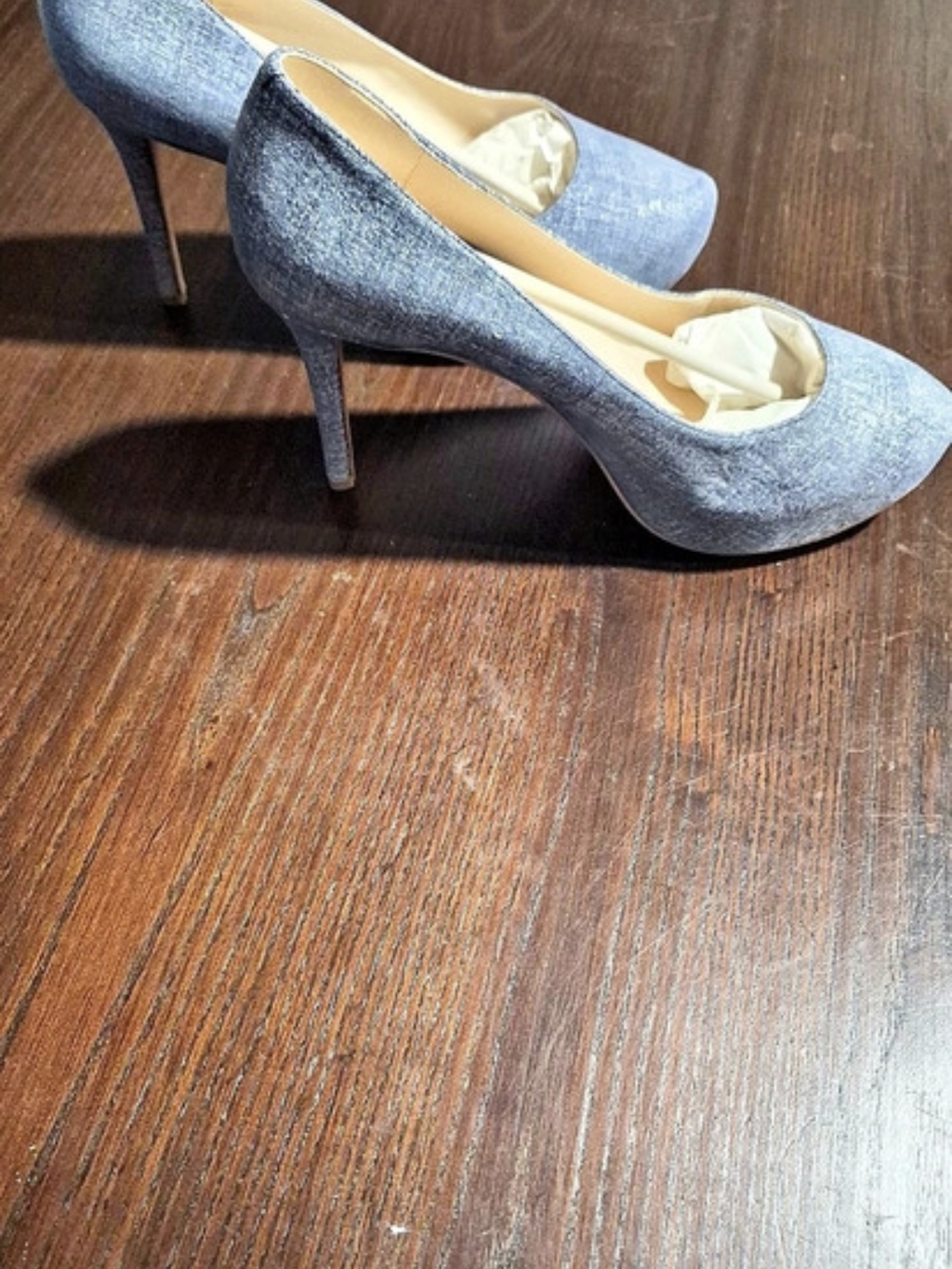 Nine West Fresh Rounded Toe Pumps Blue - Picture 2 of 4